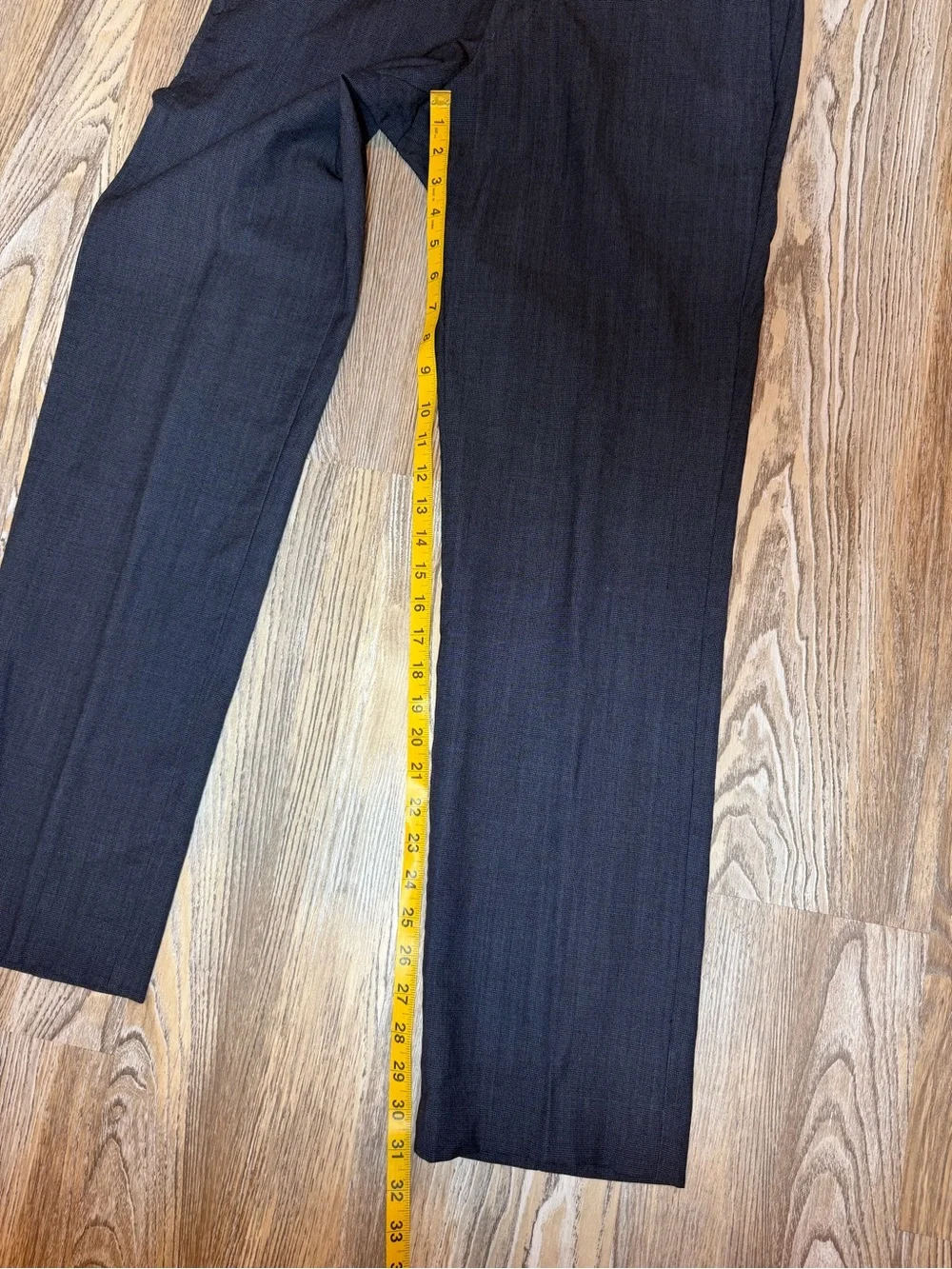 Banana Republic 100% Wool Modern Slim Fit Dress Pants Navy Blue Size 33